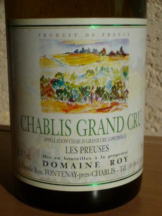 Chablis Grand Cru Les Preuse
