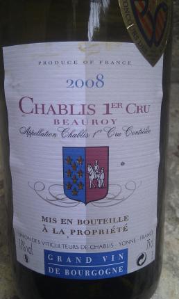 Chablis Premier Cru Beauroy