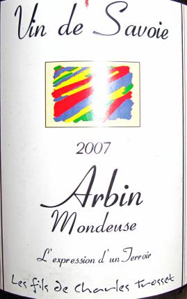 Vin-de-Savoie Arbin