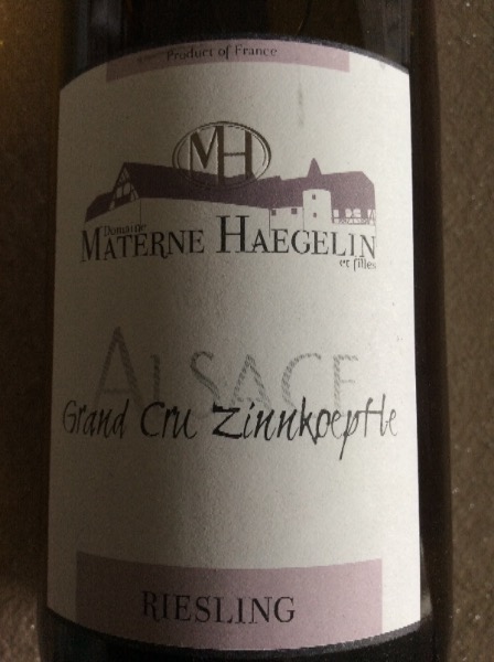 Alsace Grand Cru Zinnkoepflé